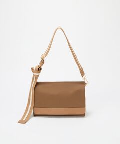 TOPKAPI / トプカピ ショルダーバッグ | 【TREASURE TOPKAPI】ナイロン ストライプ ベルト フラップ ショルダー バッグ