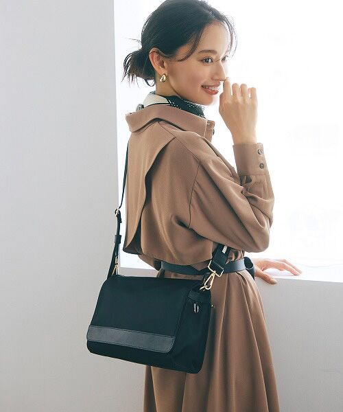 TOPKAPI / トプカピ ショルダーバッグ | 【TREASURE TOPKAPI】ナイロン ストライプ ベルト フラップ ショルダー バッグ | 詳細2