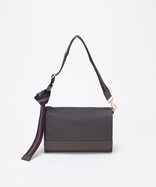 TOPKAPI / トプカピ ショルダーバッグ | 【TREASURE TOPKAPI】ナイロン ストライプ ベルト フラップ ショルダー バッグ | 詳細5