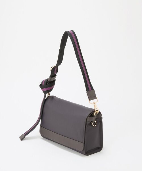 TOPKAPI / トプカピ ショルダーバッグ | 【TREASURE TOPKAPI】ナイロン ストライプ ベルト フラップ ショルダー バッグ | 詳細6