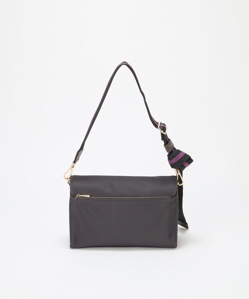 TOPKAPI / トプカピ ショルダーバッグ | 【TREASURE TOPKAPI】ナイロン ストライプ ベルト フラップ ショルダー バッグ | 詳細7