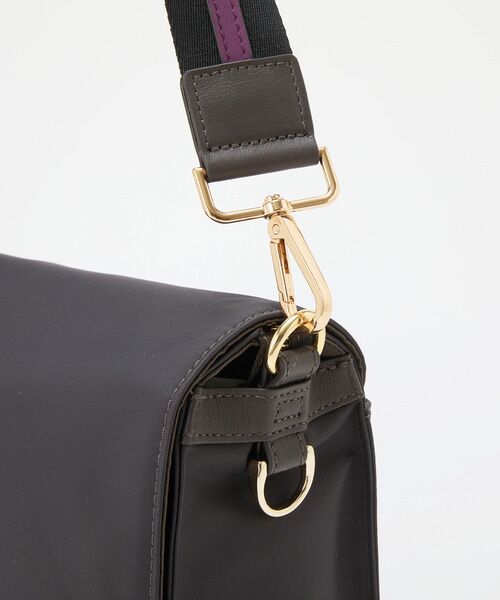 TOPKAPI / トプカピ ショルダーバッグ | 【TREASURE TOPKAPI】ナイロン ストライプ ベルト フラップ ショルダー バッグ | 詳細11