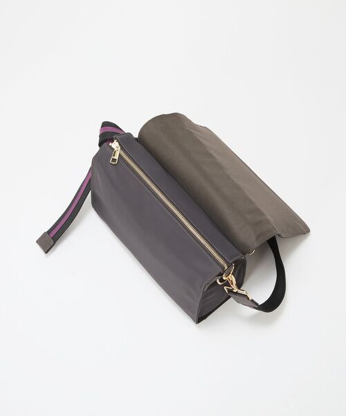 TOPKAPI / トプカピ ショルダーバッグ | 【TREASURE TOPKAPI】ナイロン ストライプ ベルト フラップ ショルダー バッグ | 詳細14