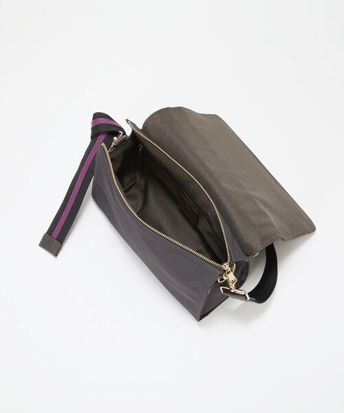 TOPKAPI / トプカピ ショルダーバッグ | 【TREASURE TOPKAPI】ナイロン ストライプ ベルト フラップ ショルダー バッグ | 詳細15