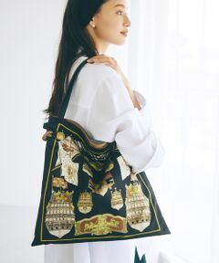 TOPKAPI / トプカピ トートバッグ | 【TREASURE TOPKAPI】マイルドサテン スカーフ柄 トートバッグ