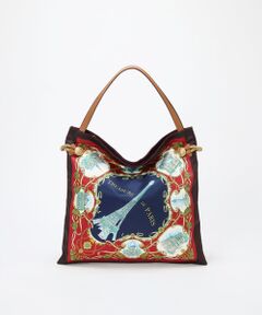 TOPKAPI / トプカピ トートバッグ | 【TREASURE TOPKAPI】マイルドサテン スカーフ柄 トートバッグ