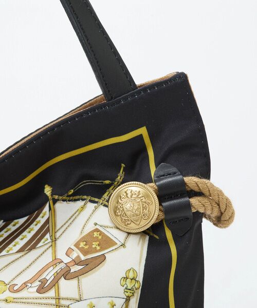 TOPKAPI / トプカピ トートバッグ | 【TREASURE TOPKAPI】マイルドサテン スカーフ柄 トートバッグ | 詳細3