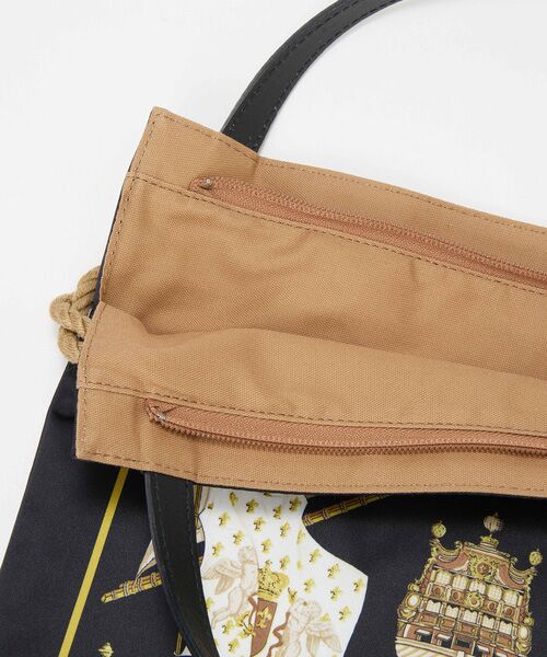 TOPKAPI / トプカピ トートバッグ | 【TREASURE TOPKAPI】マイルドサテン スカーフ柄 トートバッグ | 詳細4