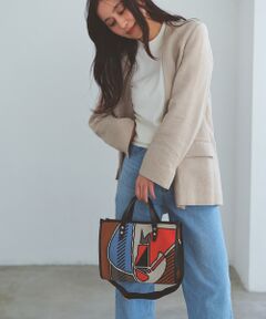 【TREASURE TOPKAPI】ニットジャガード  2way ミニ トートバッグ