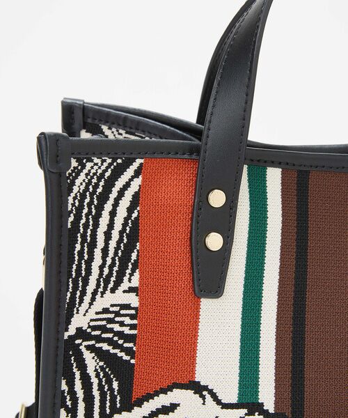 TOPKAPI / トプカピ トートバッグ | 【TREASURE TOPKAPI】ニットジャガード ライオン柄 2way ミニ トートバッグ | 詳細10