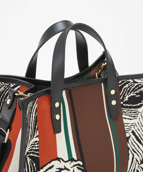 TOPKAPI / トプカピ トートバッグ | 【TREASURE TOPKAPI】ニットジャガード ライオン柄 2way ミニ トートバッグ | 詳細11