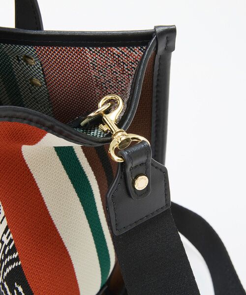 TOPKAPI / トプカピ トートバッグ | 【TREASURE TOPKAPI】ニットジャガード ライオン柄 2way ミニ トートバッグ | 詳細12