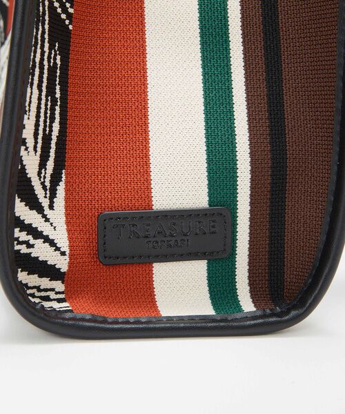 TOPKAPI / トプカピ トートバッグ | 【TREASURE TOPKAPI】ニットジャガード ライオン柄 2way ミニ トートバッグ | 詳細13