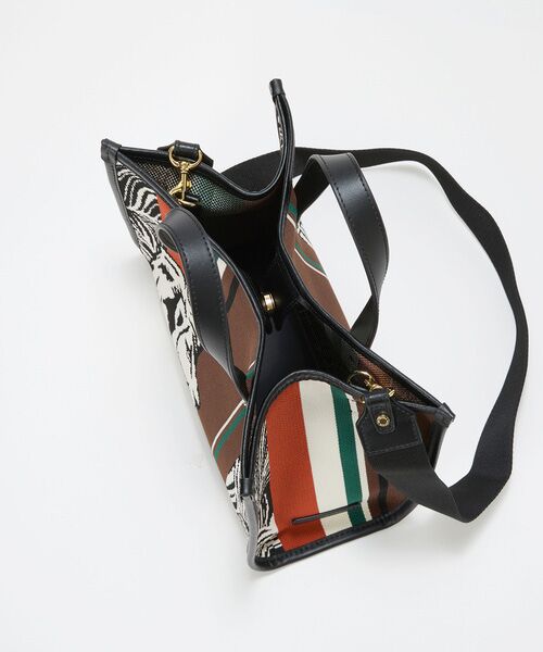 TOPKAPI / トプカピ トートバッグ | 【TREASURE TOPKAPI】ニットジャガード ライオン柄 2way ミニ トートバッグ | 詳細14