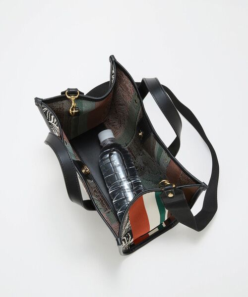 TOPKAPI / トプカピ トートバッグ | 【TREASURE TOPKAPI】ニットジャガード ライオン柄 2way ミニ トートバッグ | 詳細17