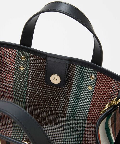 TOPKAPI / トプカピ トートバッグ | 【TREASURE TOPKAPI】ニットジャガード ライオン柄 2way ミニ トートバッグ | 詳細19