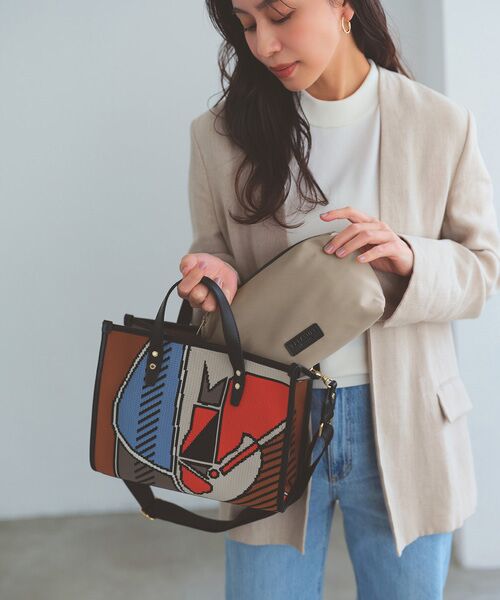 TOPKAPI / トプカピ トートバッグ | 【TREASURE TOPKAPI】ニットジャガード  2way ミニ トートバッグ | 詳細12