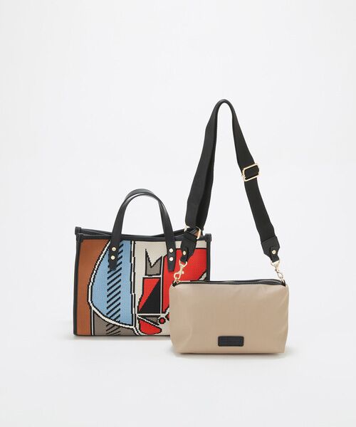 TOPKAPI / トプカピ トートバッグ | 【TREASURE TOPKAPI】ニットジャガード  2way ミニ トートバッグ | 詳細19