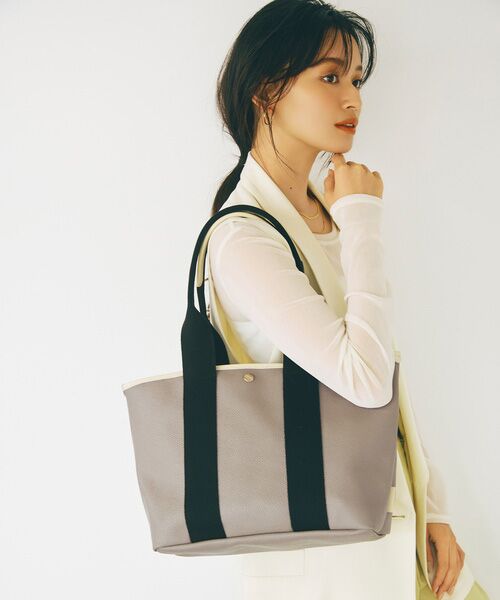 TOPKAPI/トプカピ 【Breath TOPKAPI】SCOTCH GRAIN スコッチグレイン シンプル A4 トートバッグ グレージュ F TOPKAPI/トプカピ 【Breath TOPKAPI】SCOTCH GRAIN スコッチグレイン シンプル A4 トートバッグ グレージュ F