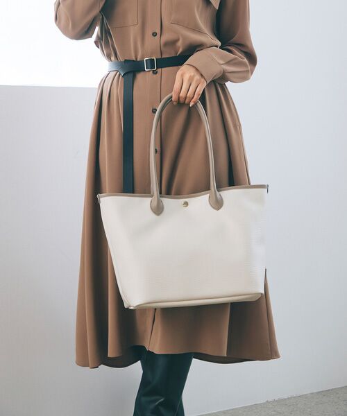 TOPKAPI / トプカピ トートバッグ | 【Breath TOPKAPI】RIPPLE リプル レザーハンドル A4 トートバッグ | 詳細3