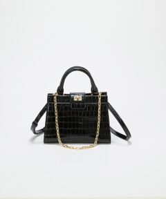 TOPKAPI / トプカピ ハンドバッグ | 【TREASURE TOPKAPI】クロコ エナメル 2way ハンドバッグ