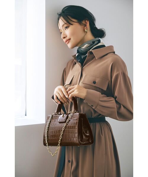 TOPKAPI / トプカピ ハンドバッグ | 【TREASURE TOPKAPI】クロコ エナメル 2way ハンドバッグ | 詳細3