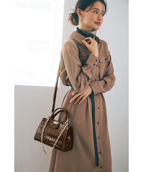 TOPKAPI / トプカピ ハンドバッグ | 【TREASURE TOPKAPI】クロコ エナメル 2way ハンドバッグ | 詳細4