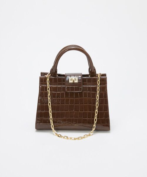 TOPKAPI / トプカピ ハンドバッグ | 【TREASURE TOPKAPI】クロコ エナメル 2way ハンドバッグ | 詳細11