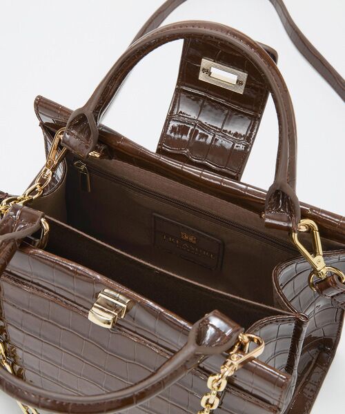 TOPKAPI / トプカピ ハンドバッグ | 【TREASURE TOPKAPI】クロコ エナメル 2way ハンドバッグ | 詳細14