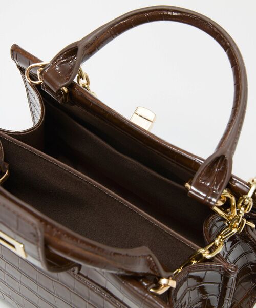 TOPKAPI / トプカピ ハンドバッグ | 【TREASURE TOPKAPI】クロコ エナメル 2way ハンドバッグ | 詳細15