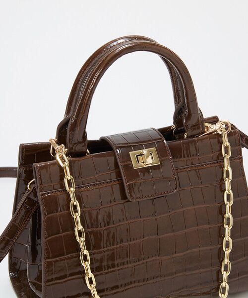 TOPKAPI / トプカピ ハンドバッグ | 【TREASURE TOPKAPI】クロコ エナメル 2way ハンドバッグ | 詳細16