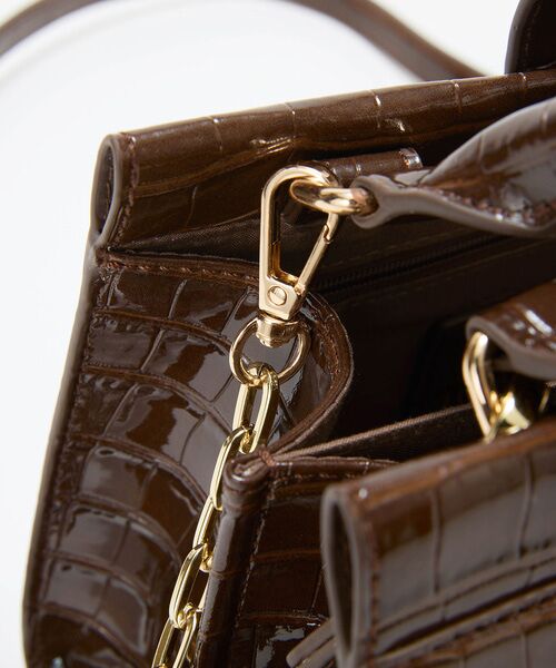 TOPKAPI / トプカピ ハンドバッグ | 【TREASURE TOPKAPI】クロコ エナメル 2way ハンドバッグ | 詳細17