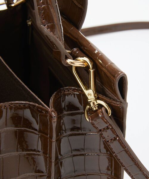 TOPKAPI / トプカピ ハンドバッグ | 【TREASURE TOPKAPI】クロコ エナメル 2way ハンドバッグ | 詳細18
