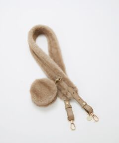 TOPKAPI / トプカピ その他小物 | 【TREASURE TOPKAPI】ムートンポーチ付き ショルダーベルト / スマホストラップ