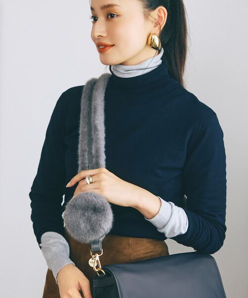 TOPKAPI / トプカピ その他小物 | 【TREASURE TOPKAPI】ムートンポーチ付き ショルダーベルト / スマホストラップ | 詳細1