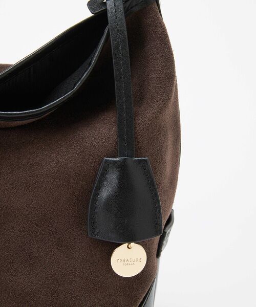 TOPKAPI / トプカピ ショルダーバッグ | 【TREASURE TOPKAPI】スエード レザーコンビ ワンショルダーバッグ チャーム付き | 詳細6