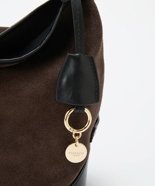 TOPKAPI / トプカピ ショルダーバッグ | 【TREASURE TOPKAPI】スエード レザーコンビ ワンショルダーバッグ チャーム付き | 詳細7
