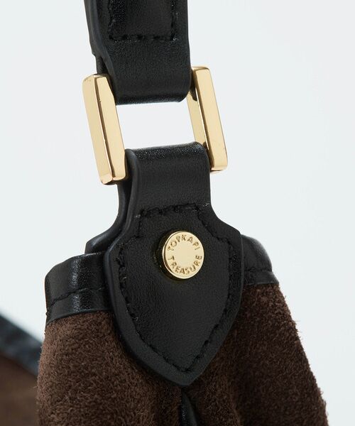 TOPKAPI / トプカピ ショルダーバッグ | 【TREASURE TOPKAPI】スエード レザーコンビ ワンショルダーバッグ チャーム付き | 詳細9