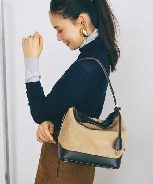 TOPKAPI / トプカピ ショルダーバッグ | 【TREASURE TOPKAPI】スエード レザーコンビ ワンショルダーバッグ チャーム付き | 詳細15