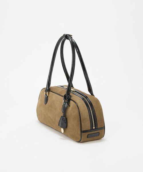 TOPKAPI / トプカピ ボストンバッグ | 【TREASURE TOPKAPI】スエード エナメルコンビ ワイド ボストンバッグ チャーム付き | 詳細2