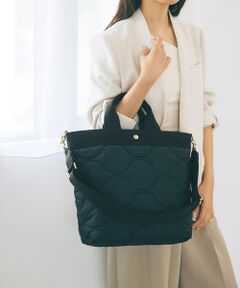 TOPKAPI / トプカピ トートバッグ | 【Breath TOPKAPI】RIPPLE リプル キルティング ショルダー付き 縦型 トートバッグ / 撥水 / 軽量