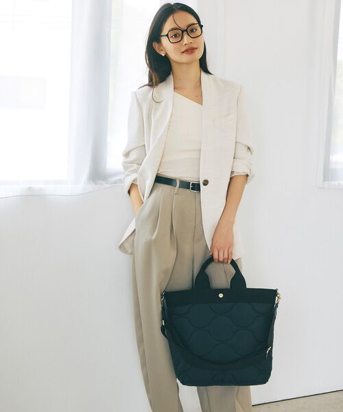 TOPKAPI / トプカピ トートバッグ | 【Breath TOPKAPI】RIPPLE リプル キルティング ショルダー付き 縦型 トートバッグ / 撥水 / 軽量 | 詳細2