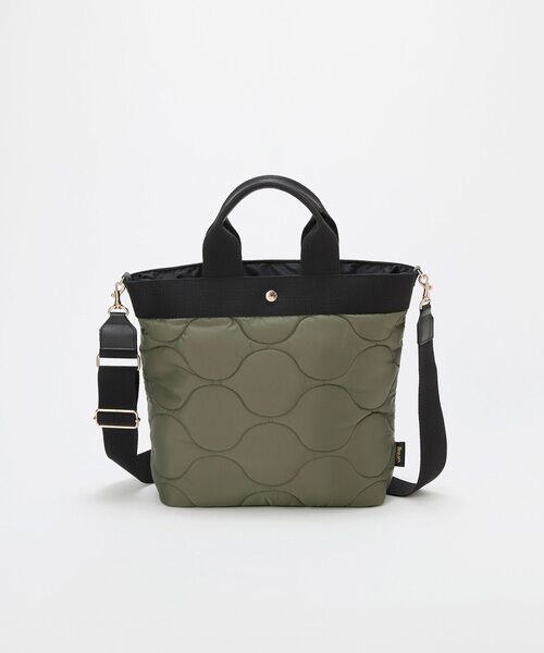 TOPKAPI / トプカピ トートバッグ | 【Breath TOPKAPI】RIPPLE リプル キルティング ショルダー付き 縦型 トートバッグ / 撥水 / 軽量 | 詳細11