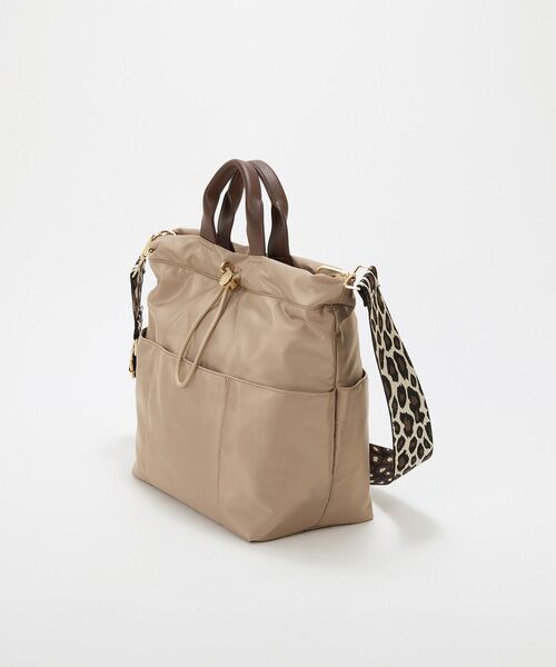 TOPKAPI / トプカピ トートバッグ | 【TREASURE TOPKAPI】ナイロン パターンベルト付き 2way トートバッグ / 8ポケット | 詳細4