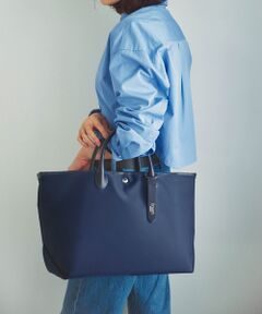 TOPKAPI / トプカピ トートバッグ | 【Breath TOPKAPI】ナイロン レザーハンドル シンプル トートバッグ / 軽量 / A4対応