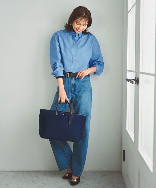 TOPKAPI / トプカピ トートバッグ | 【Breath TOPKAPI】ナイロン レザーハンドル シンプル トートバッグ / 軽量 / A4対応 | 詳細18