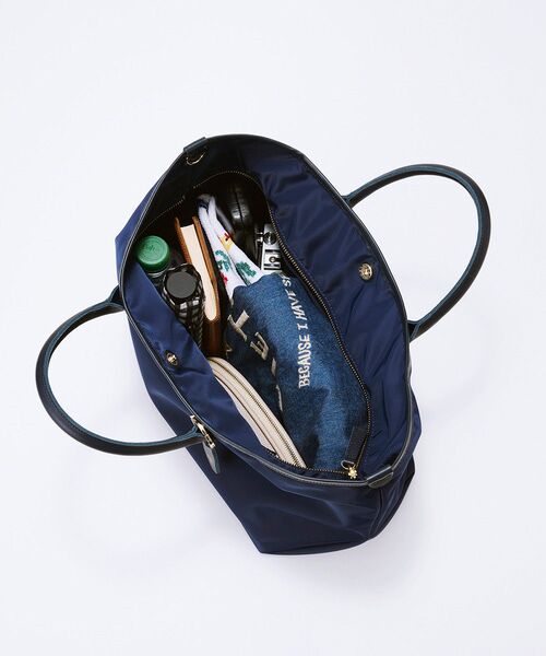 TOPKAPI / トプカピ トートバッグ | 【Breath TOPKAPI】ナイロン レザーハンドル シンプル トートバッグ / 軽量 / A4対応 | 詳細23