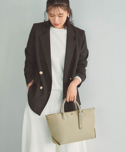 TOPKAPI / トプカピ トートバッグ | 【Breath TOPKAPI】ナイロン レザーハンドル シンプル ミニ トートバッグ / 軽量  | 詳細3