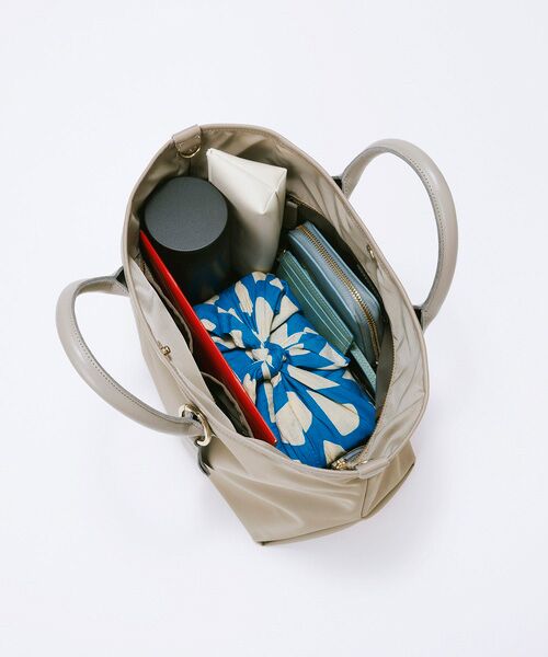 TOPKAPI / トプカピ トートバッグ | 【Breath TOPKAPI】ナイロン レザーハンドル シンプル ミニ トートバッグ / 軽量  | 詳細6