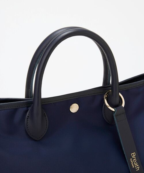 TOPKAPI / トプカピ トートバッグ | 【Breath TOPKAPI】ナイロン レザーハンドル シンプル ミニ トートバッグ / 軽量  | 詳細13